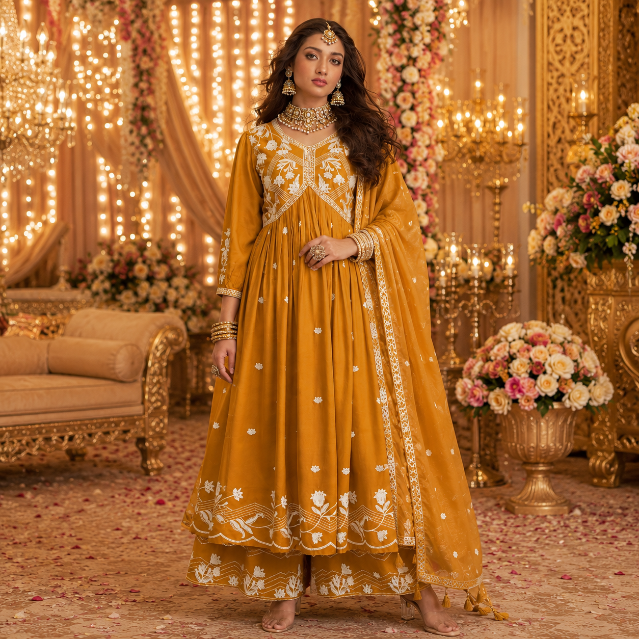 Viscose Rayon Embroidered Kurti