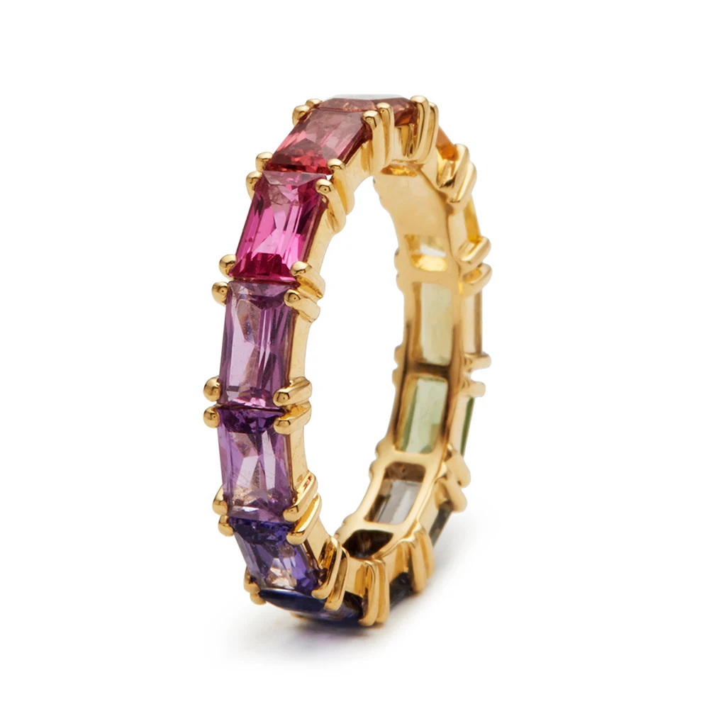 Cubic Zirconia Women Ring Gold Color