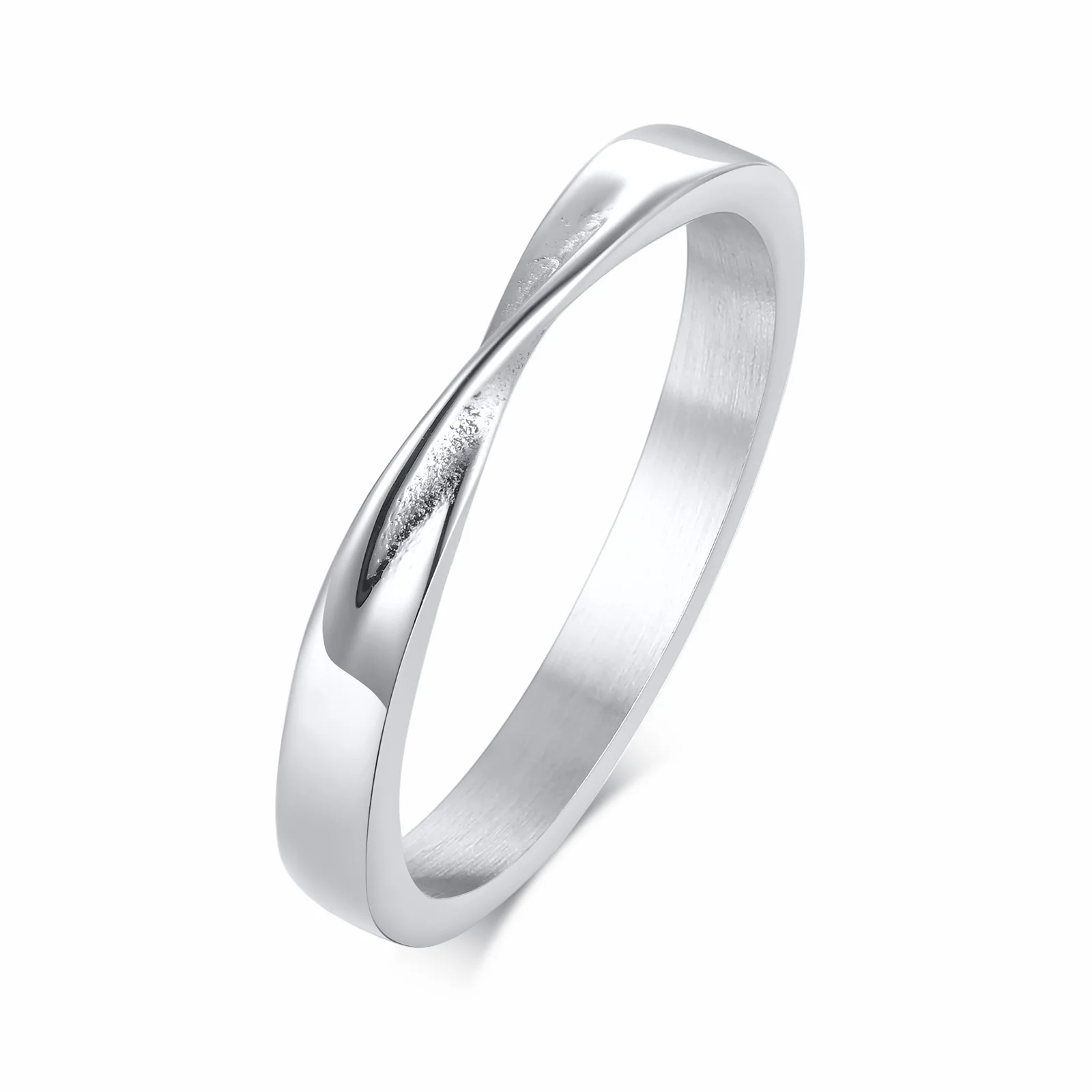 Women's Mobius Twist Ring 3mm