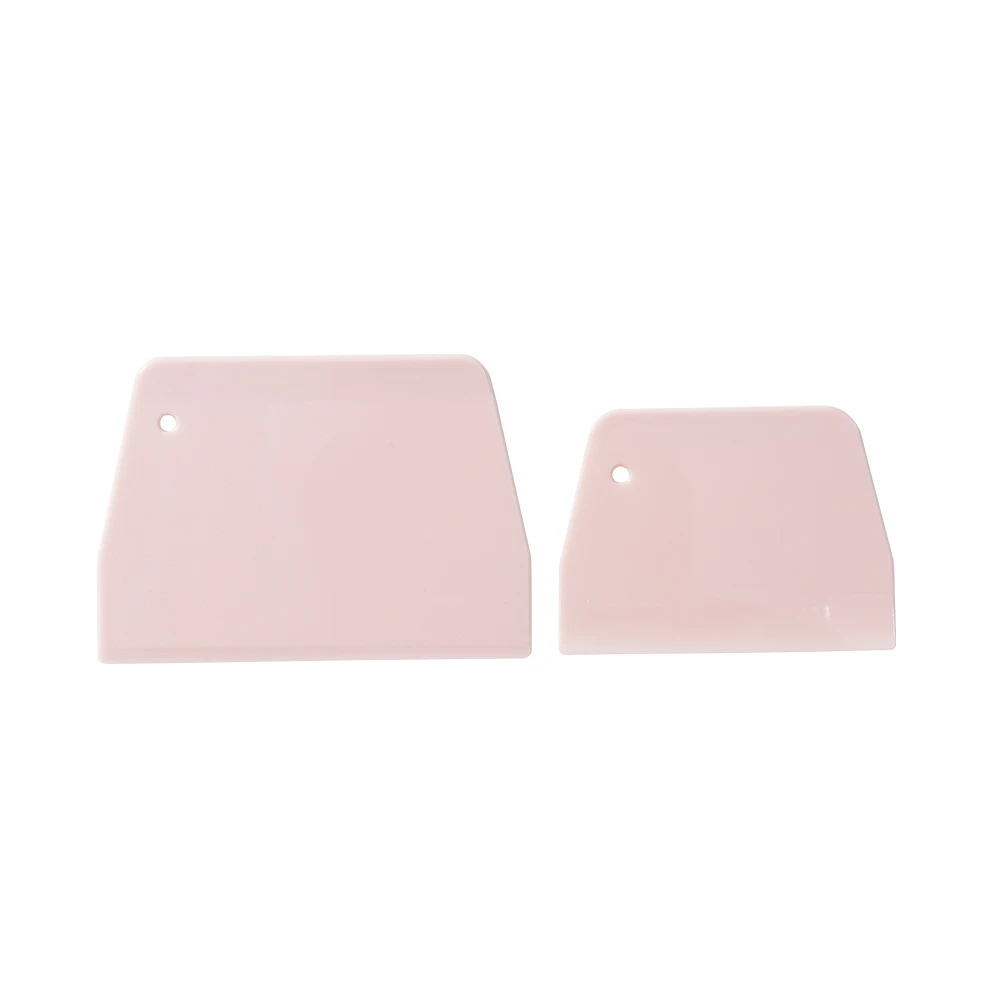 2Pc Plastic Cake Cream Spatula Dough Scraper Set