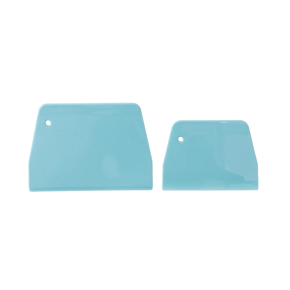 2Pc Plastic Cake Cream Spatula Dough Scraper Set