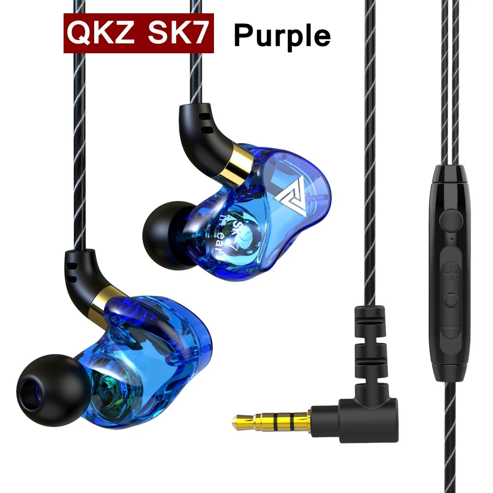 Wired Earphone QKZ AK6 SK7 Copper Driver HiFi