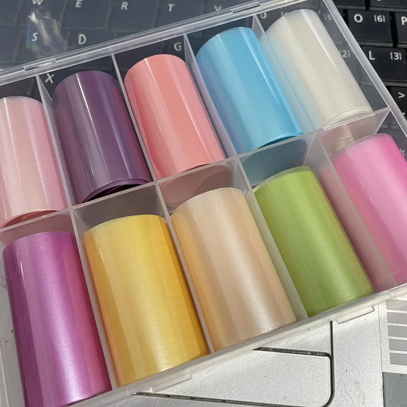 Metal Nail Foils Transfer Paper Set 10 Sheets