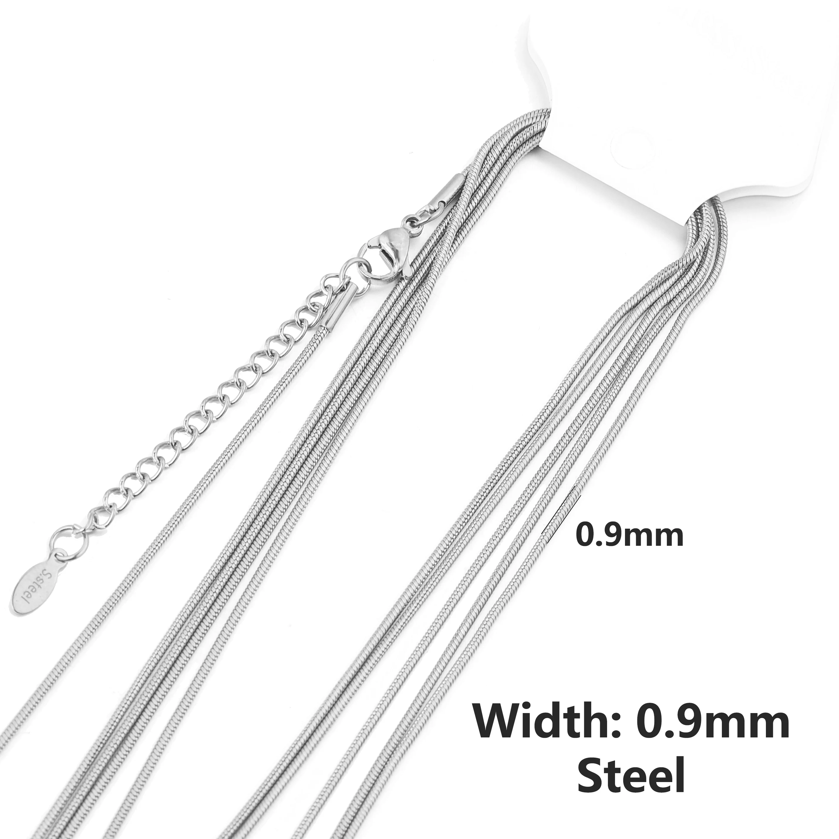 Snake Chain Necklace 5-Pack