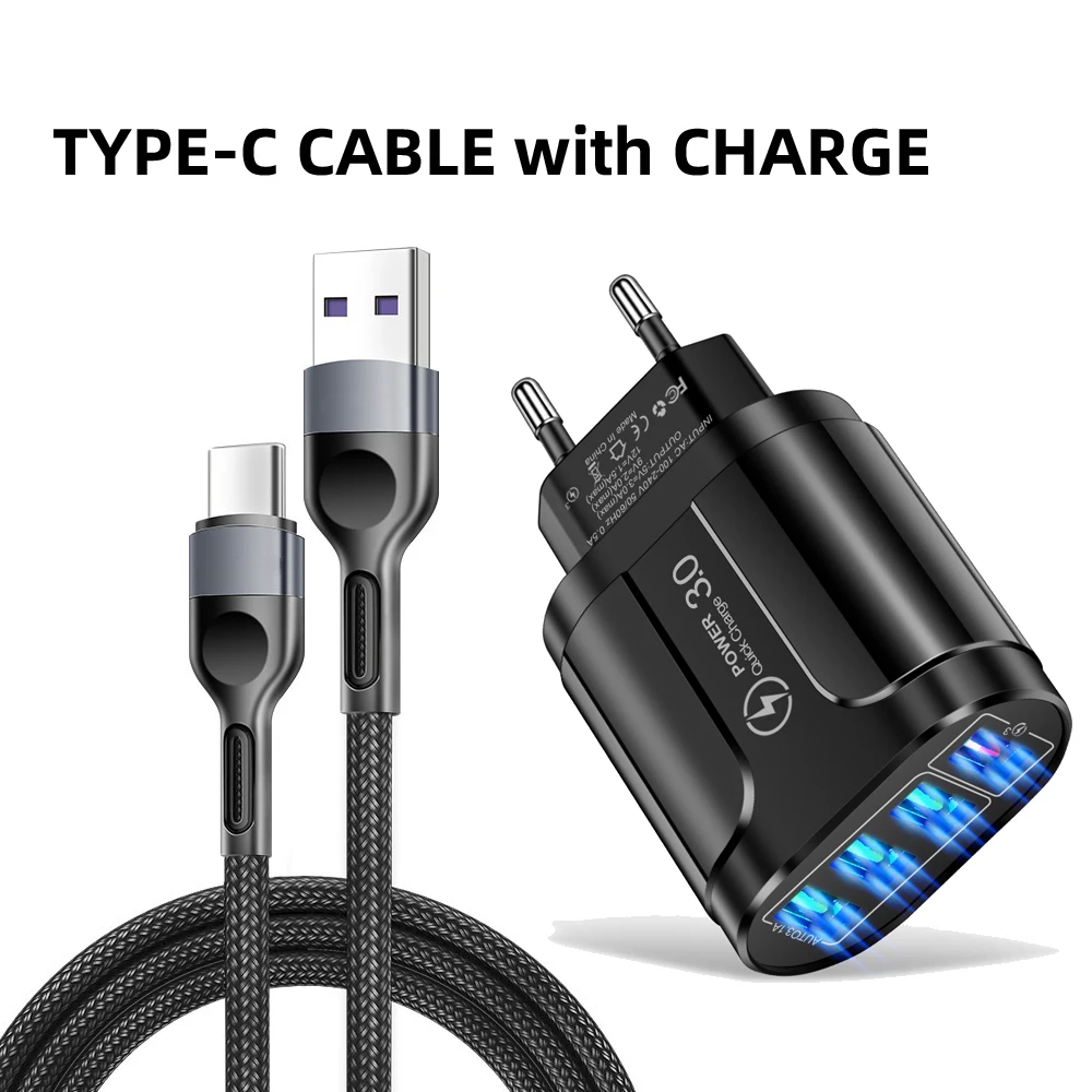 Vumpach 4 Ports USB Fast Charger 48W