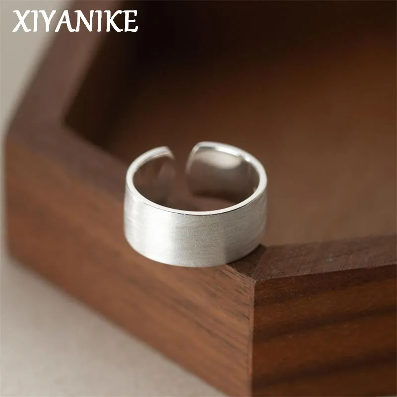 Open Cuff Finger Ring For Women Silver Plated