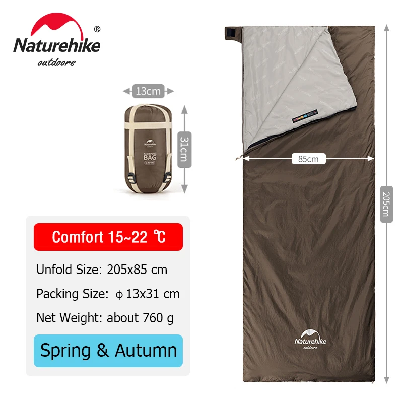 Naturehike LW180 Ultralight Envelope Sleeping Bag