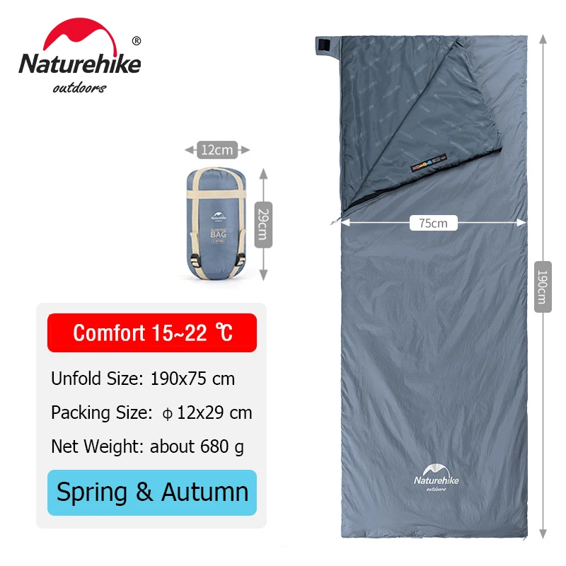 Naturehike LW180 Ultralight Envelope Sleeping Bag