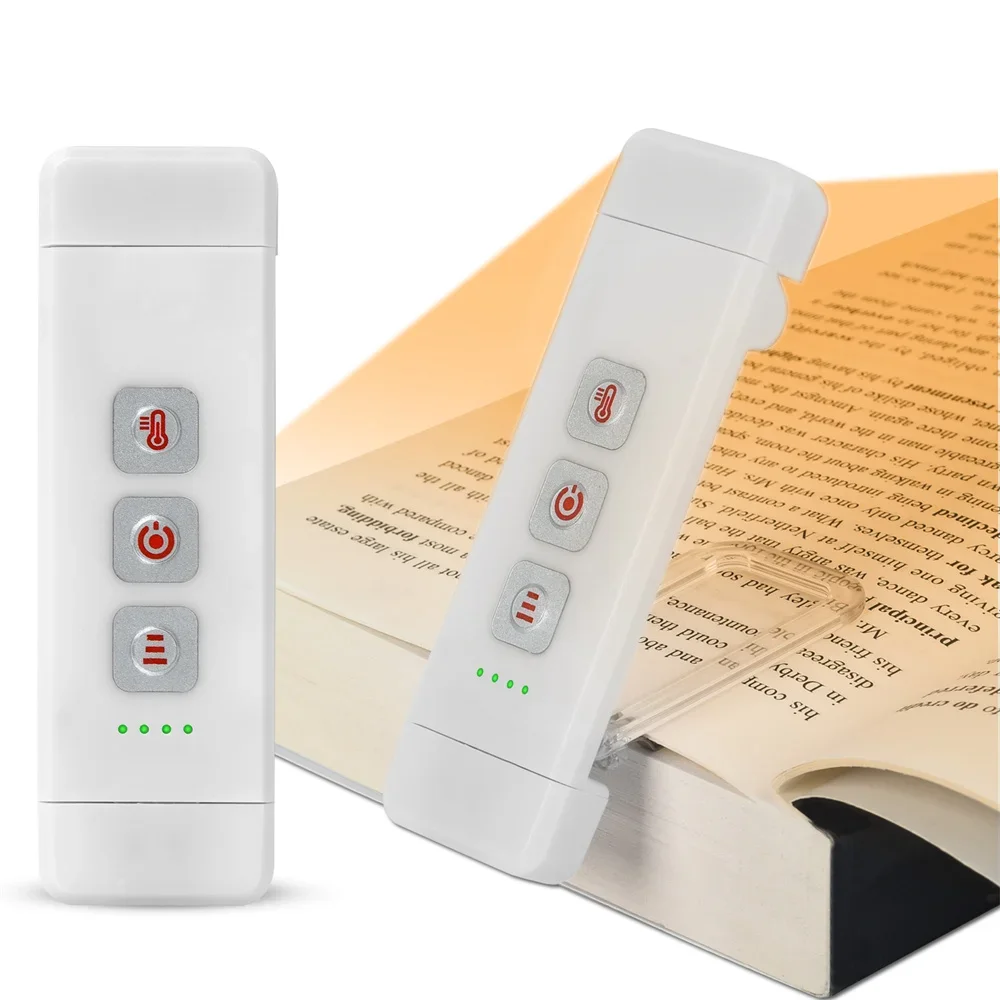 Clip-On Book Light USB Rechargeable Reading Lamp
