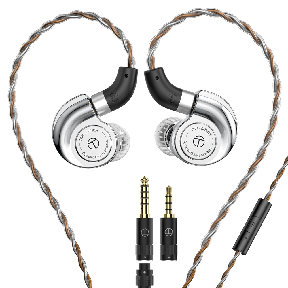 TRN Conch In-Ear Monitors with DLC Diamond Diaphragm