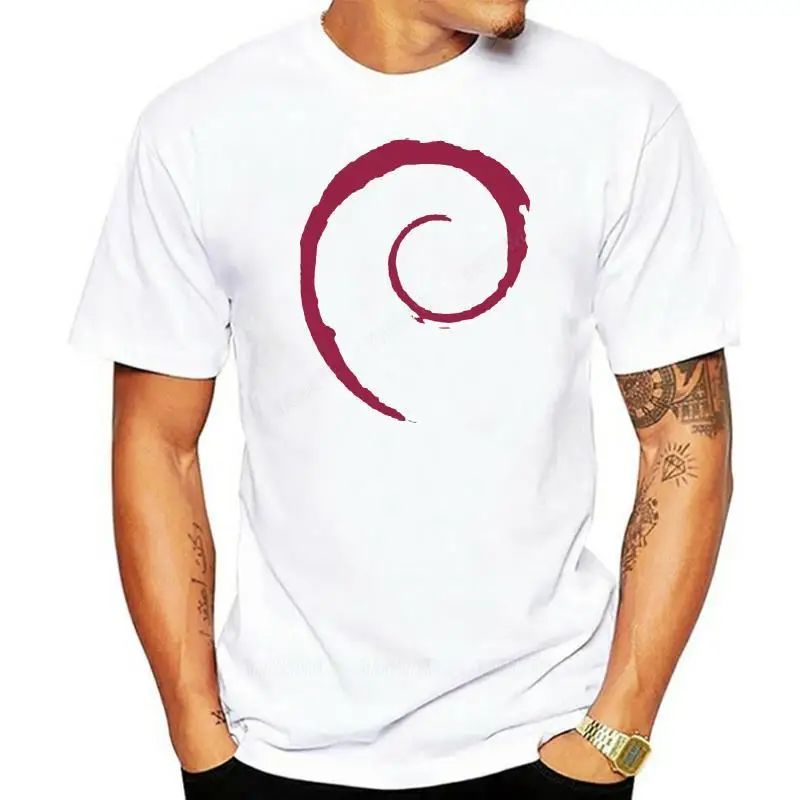 Mens Vintage Debian Logo T-Shirt
