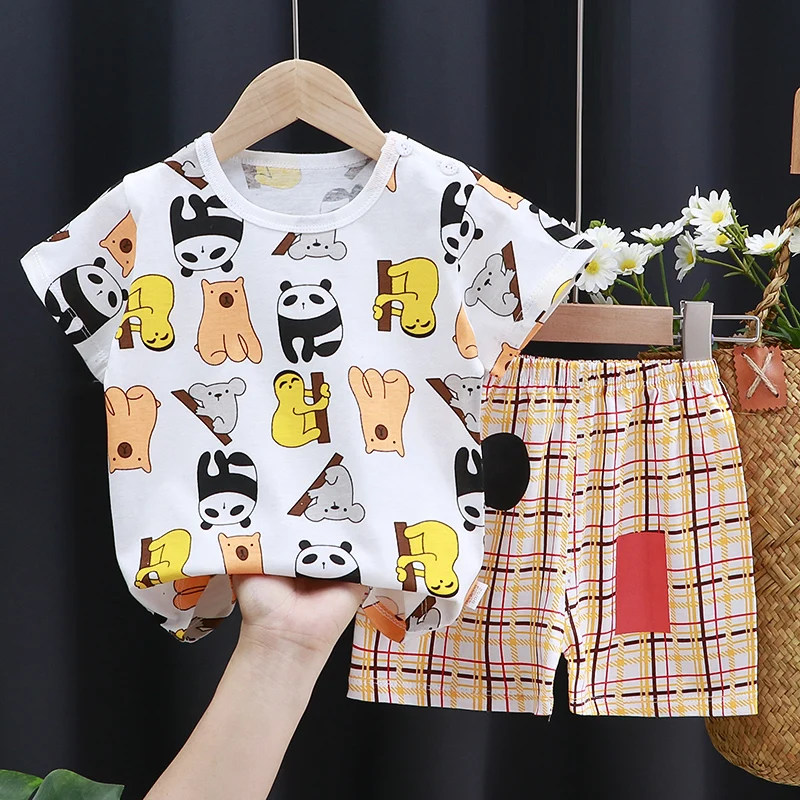 Kids Cotton T-Shirt And Shorts Set