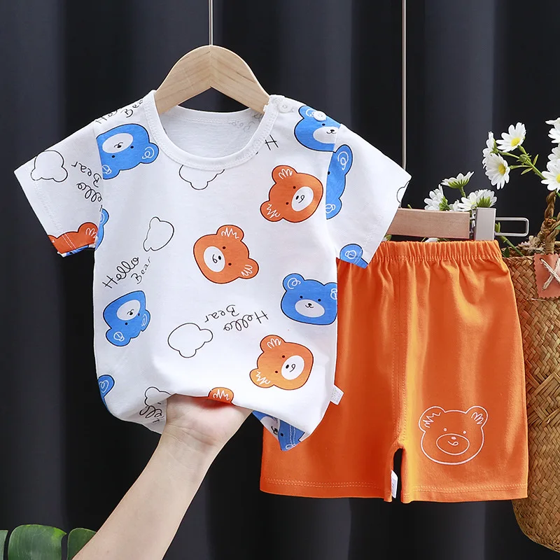 Kids Cotton T-Shirt And Shorts Set