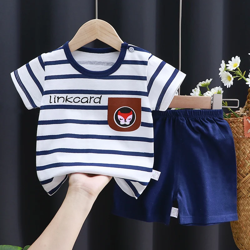 Kids Cotton T-Shirt And Shorts Set