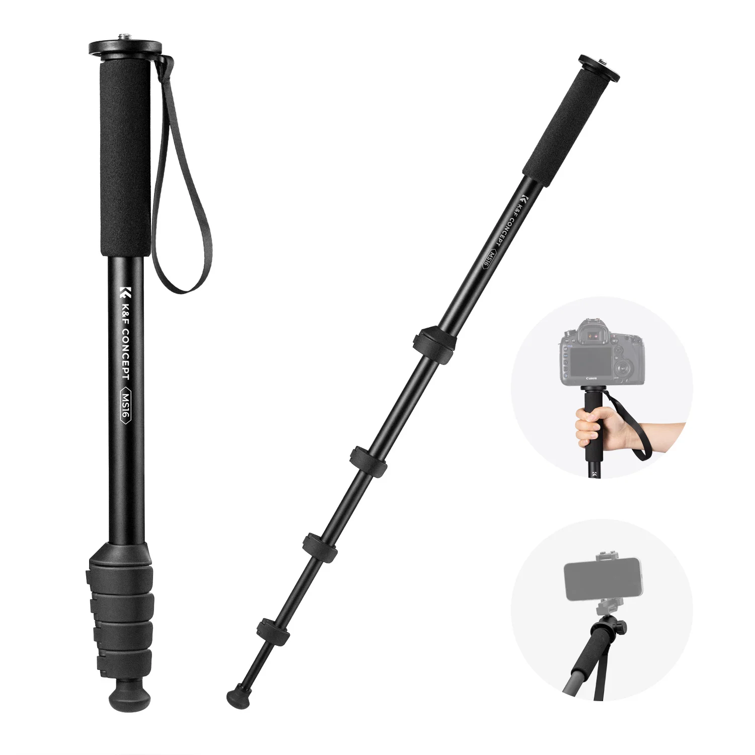 Camera Monopod 63 Inch Aluminum