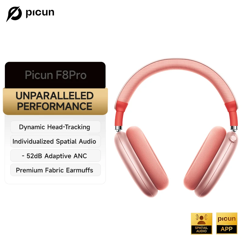Picun F8 Pro ANC Wireless Headphones Spatial Audio