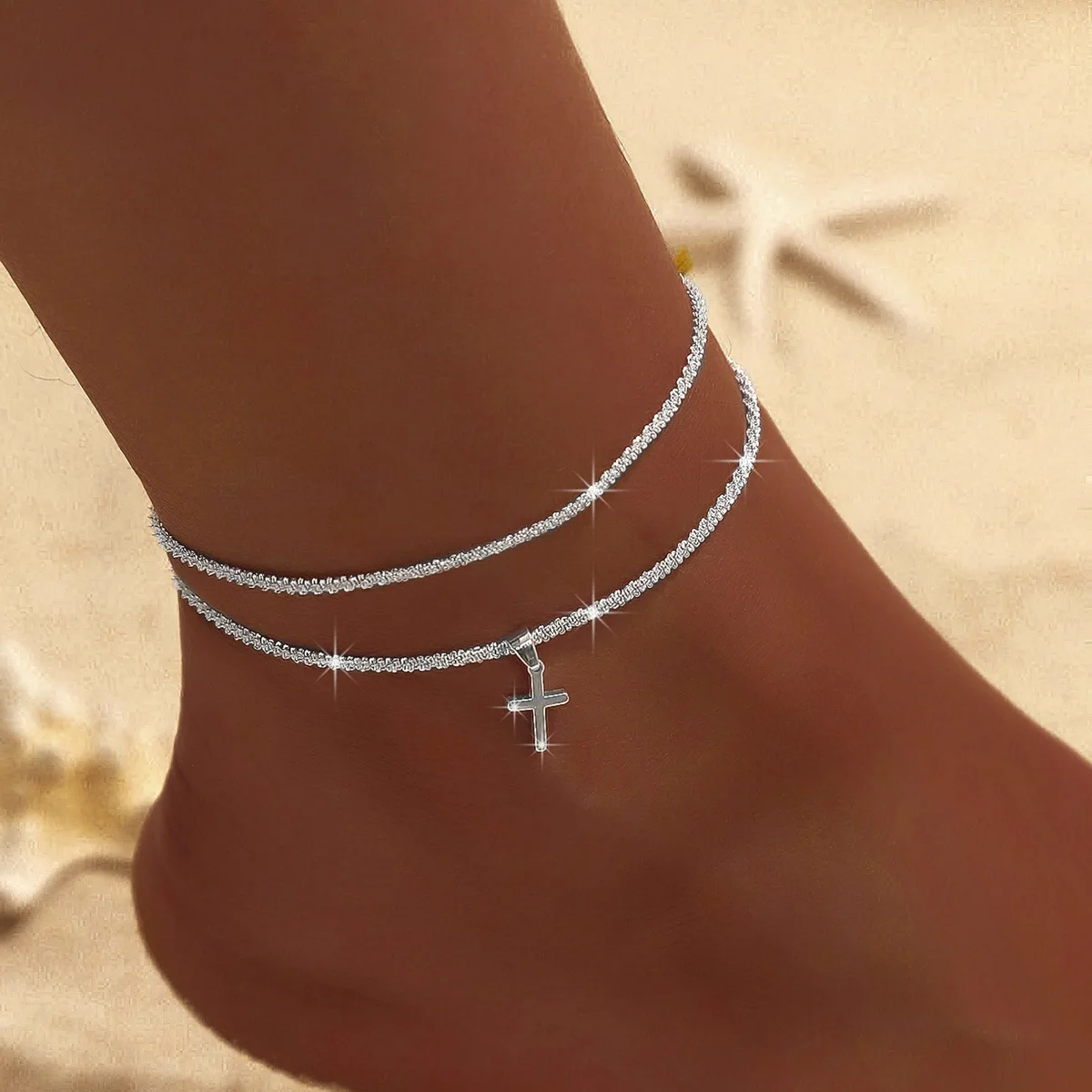 Anklet - Sparkling Simple Bohemian Geometric Jewelry