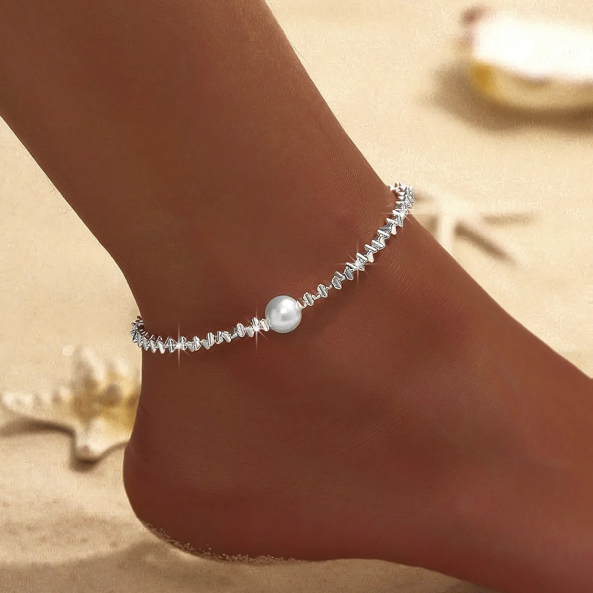 Anklet - Sparkling Simple Bohemian Geometric Jewelry