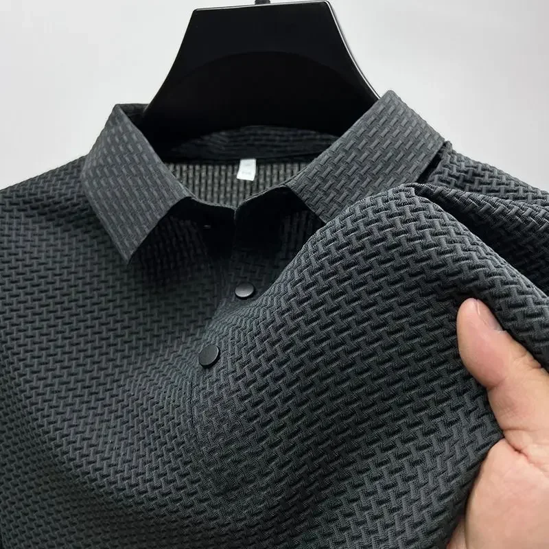 Men's Ice Silk Short Sleeve Polo Shirt