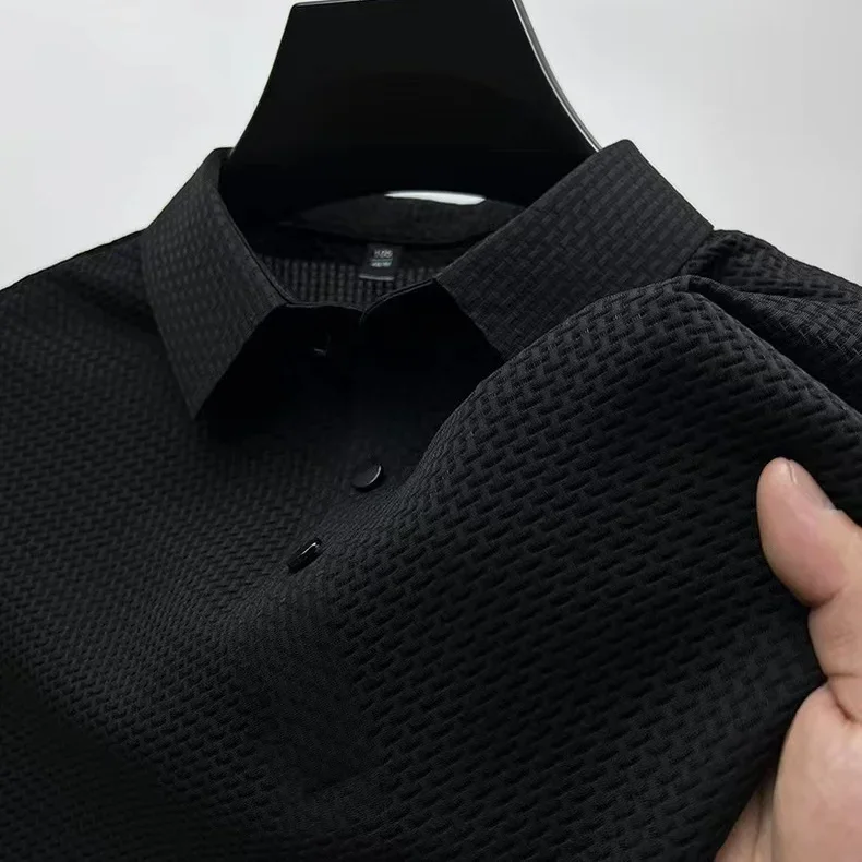Men's Ice Silk Short Sleeve Polo Shirt