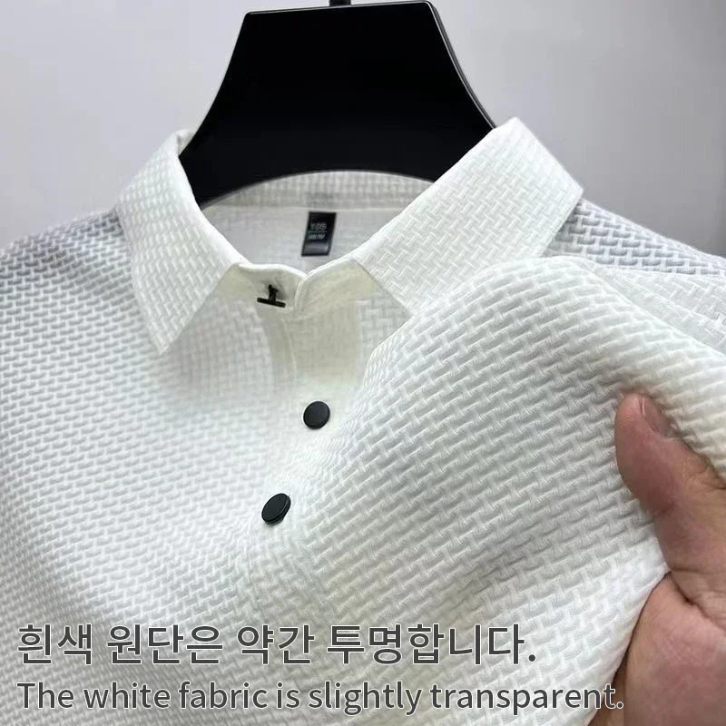 Men's Ice Silk Short Sleeve Polo Shirt