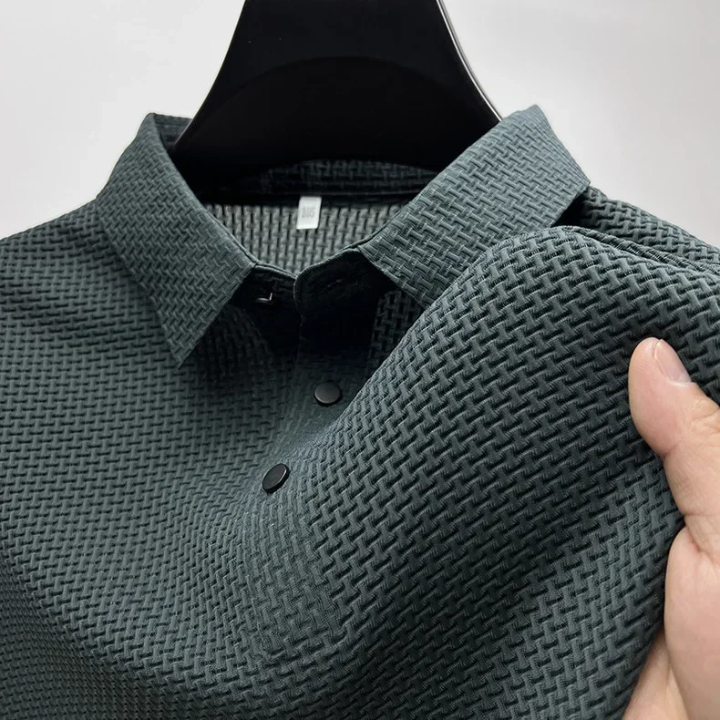 Men's Ice Silk Short Sleeve Polo Shirt
