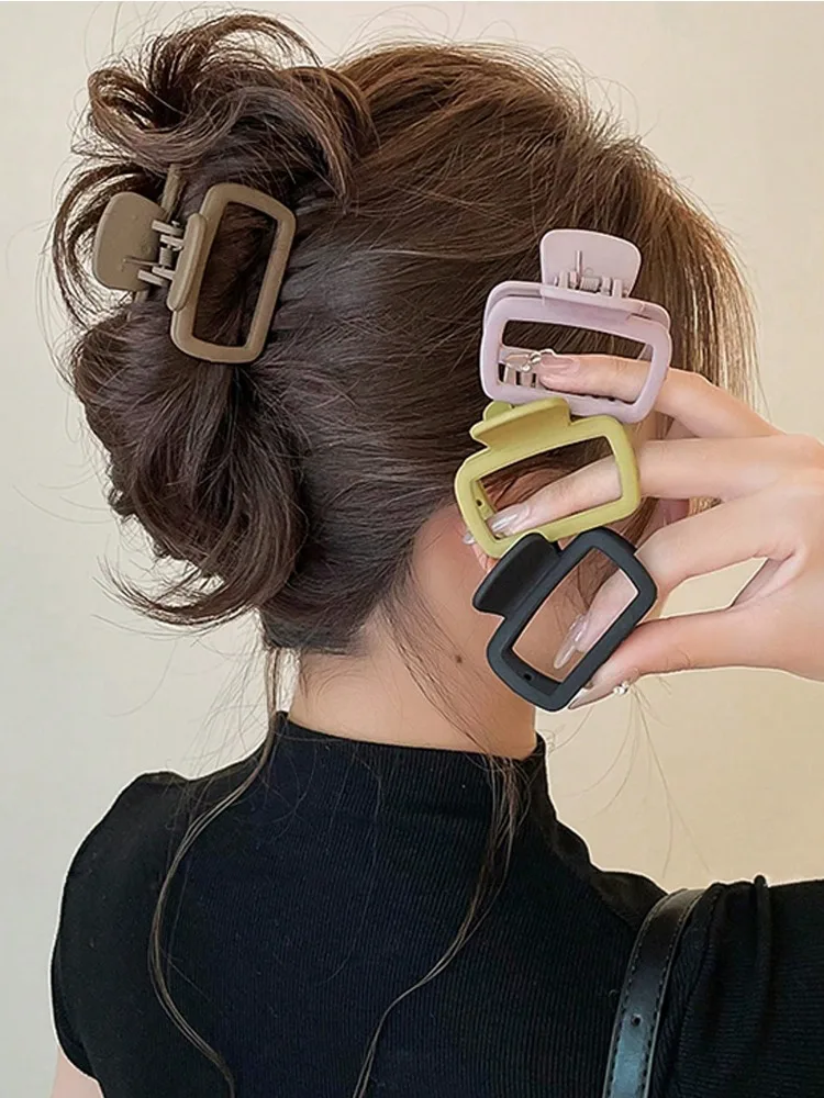 Hair Claw Clip Set 4 Pcs Plastic