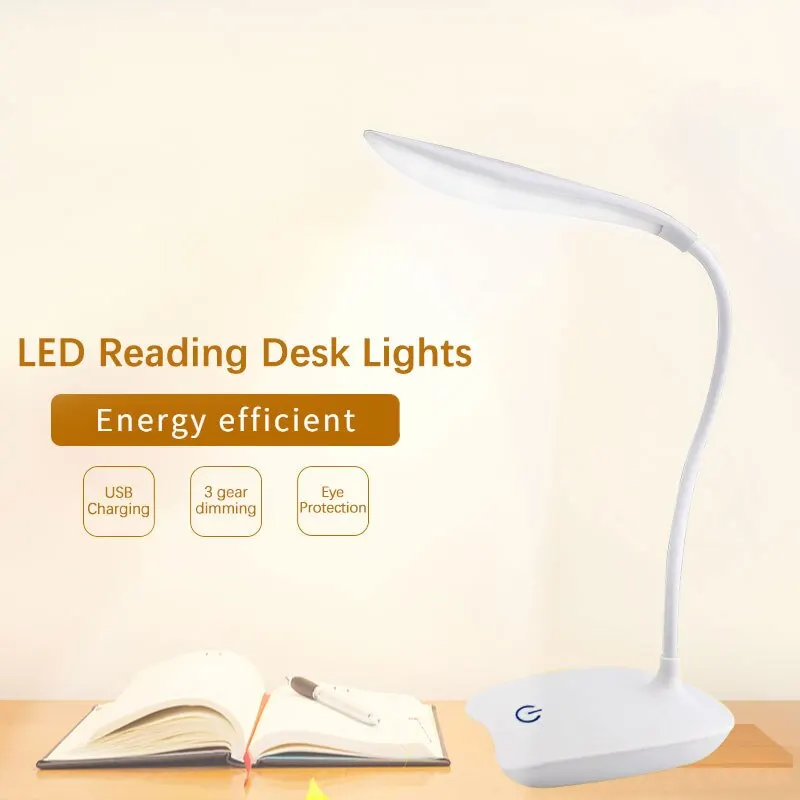 LED Desk Lamp USB Rechargeable Eye Protection