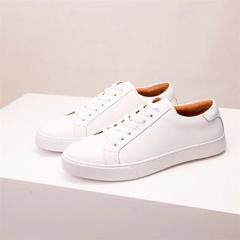 Mens Casual Leather Sneakers Size 38-48