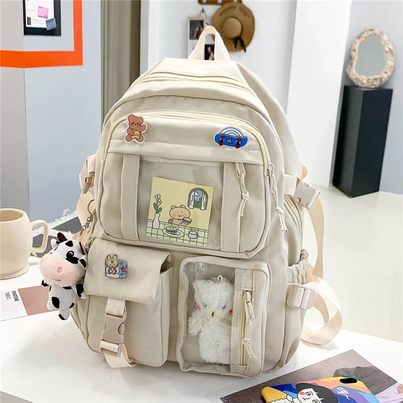 Girls Nylon Cute School Backpack