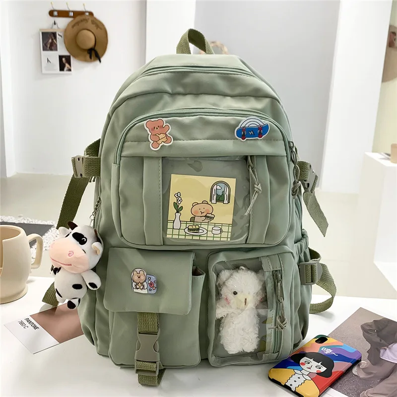 Girls Nylon Cute School Backpack