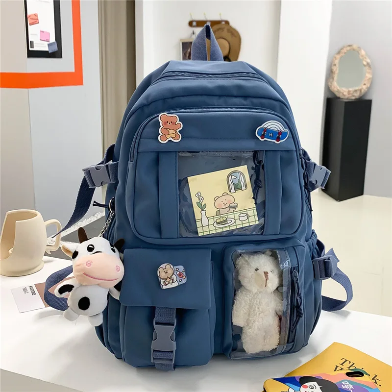 Girls Nylon Cute School Backpack