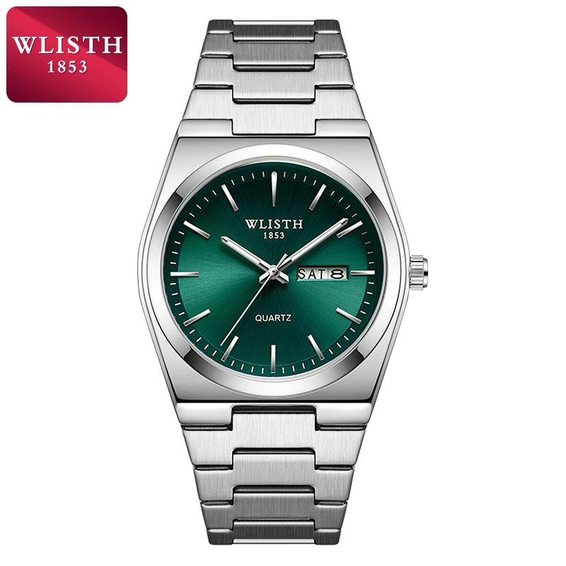 Quartz Wrist Watch With Date And Stainless Steel Strap