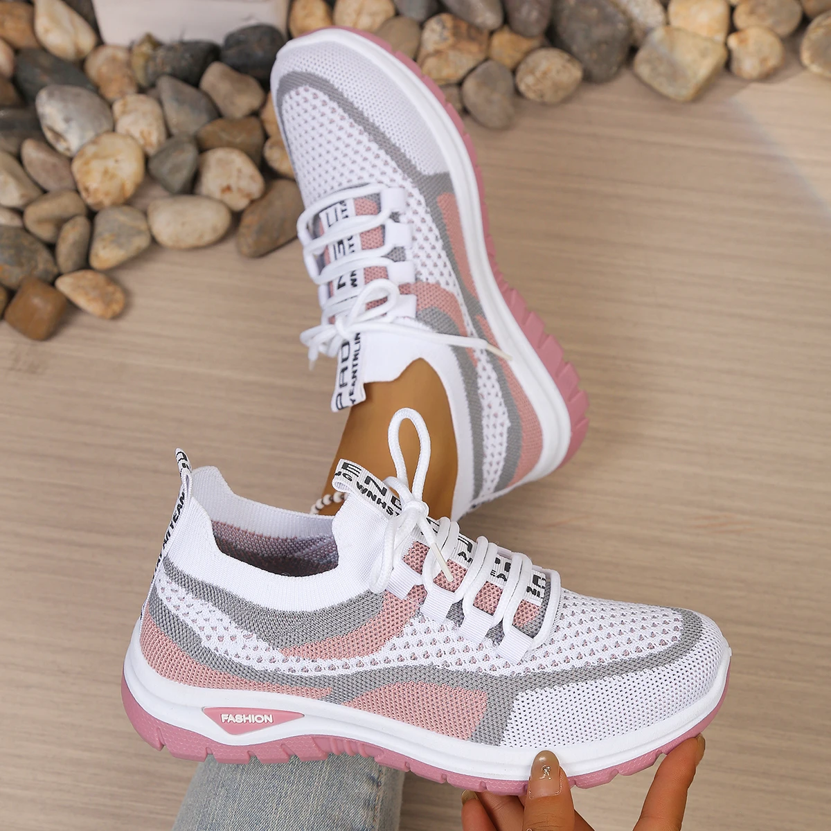 Women Casual Sneakers Two-Color Low Heel Work Shoes