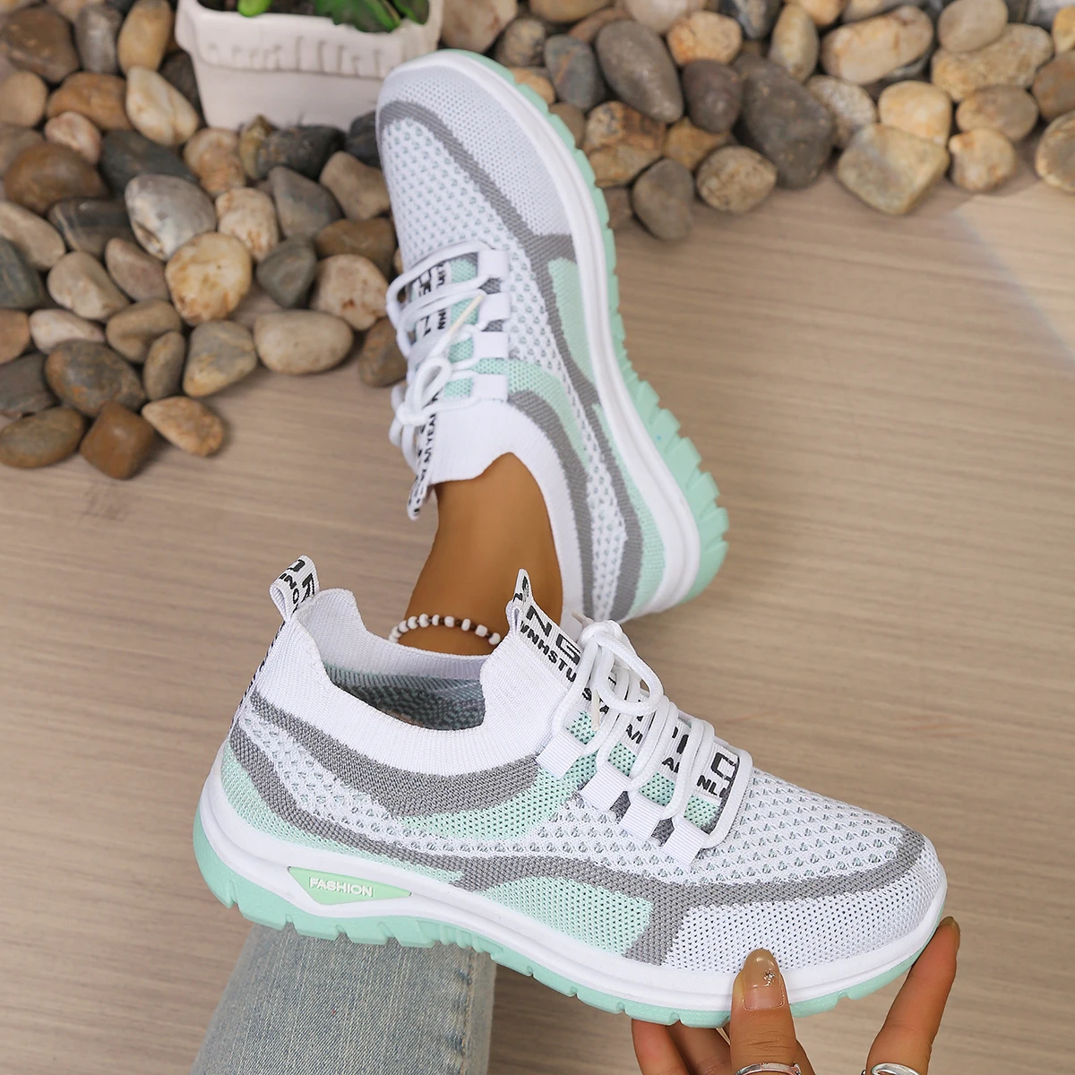 Women Casual Sneakers Two-Color Low Heel Work Shoes