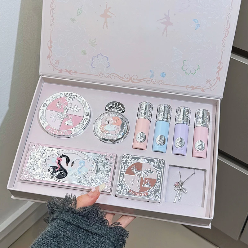 Makeup Set Nicekey Pink Ballet 9 Piece Kit