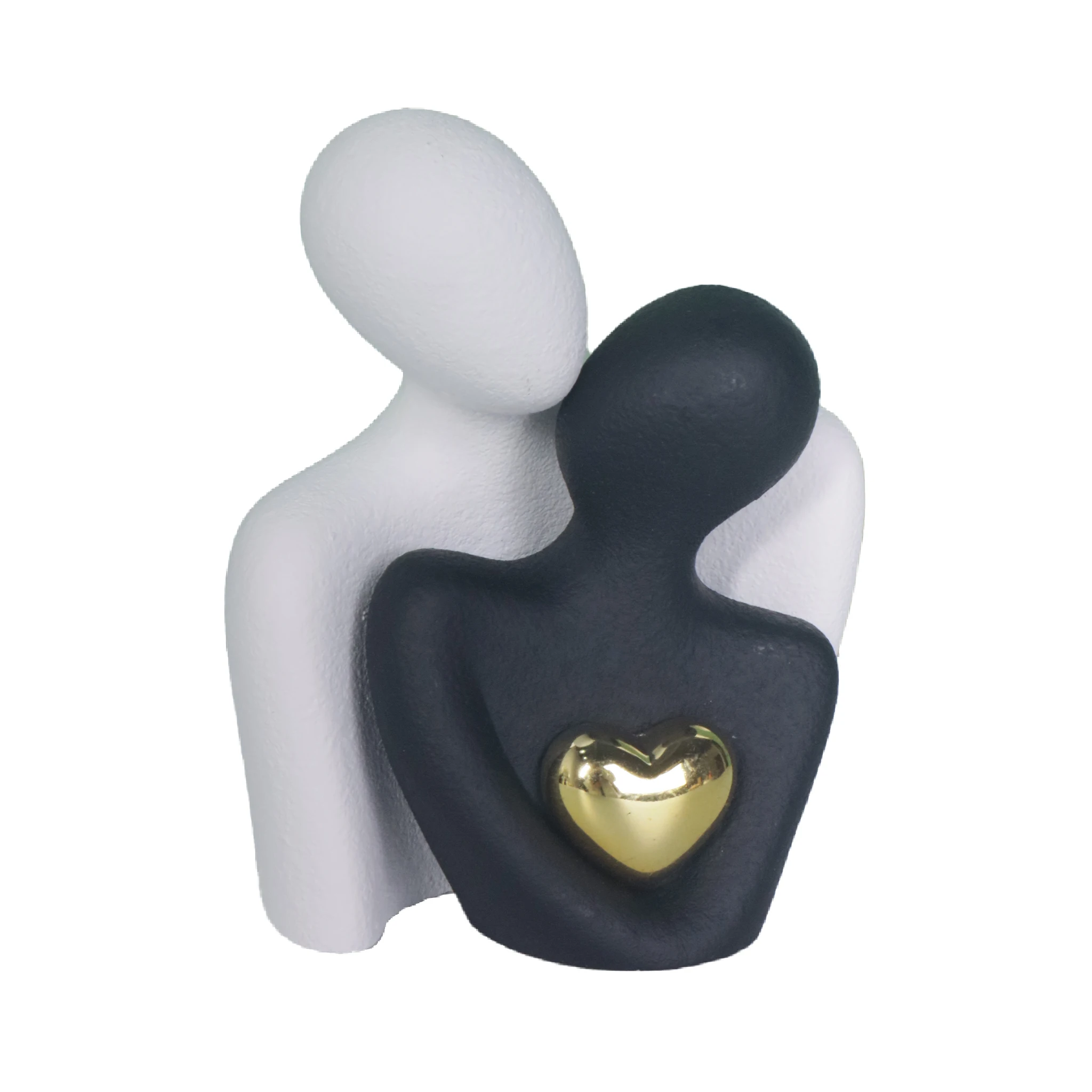 Couple Hugging Figurine Resin Love Sculpture