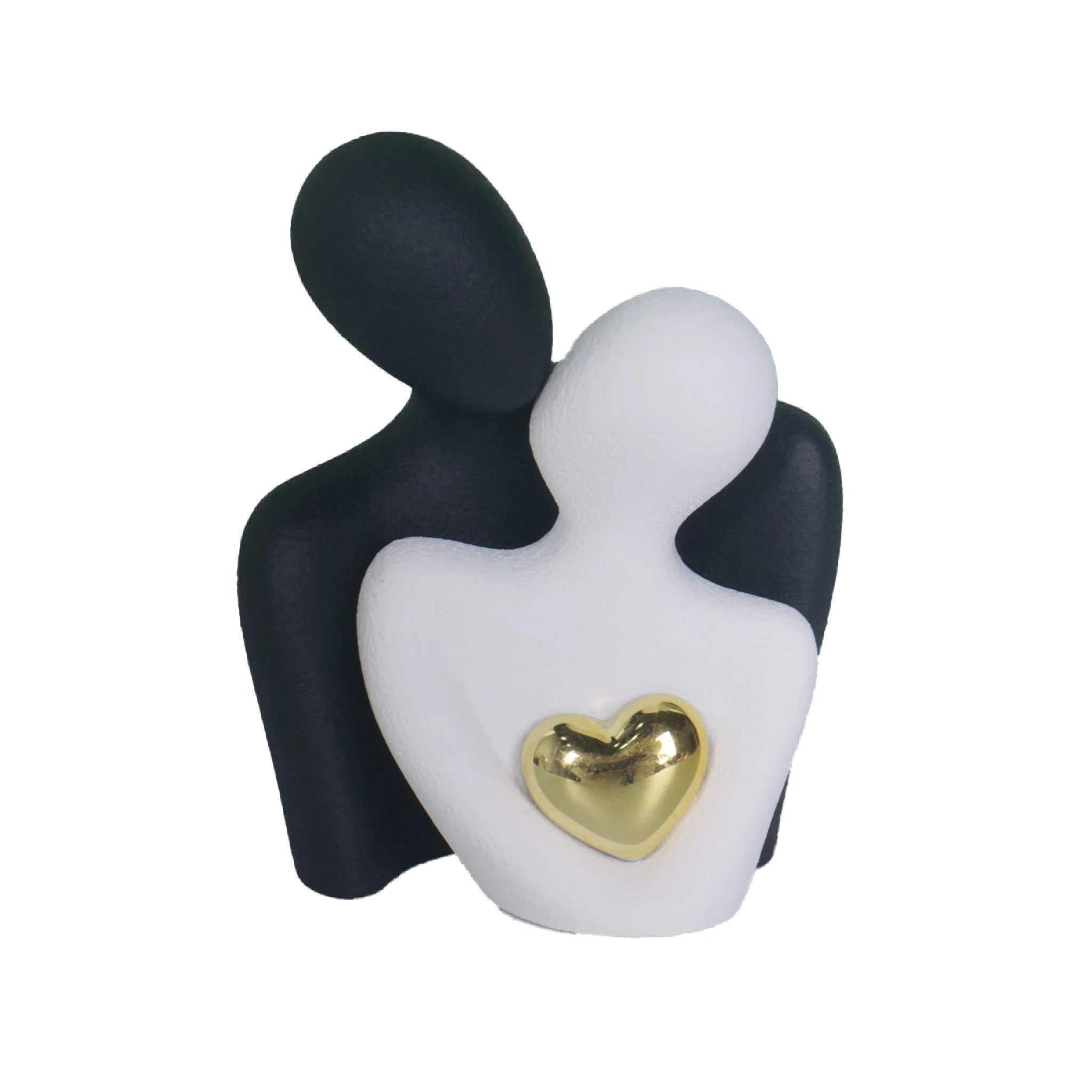 Couple Hugging Figurine Resin Love Sculpture