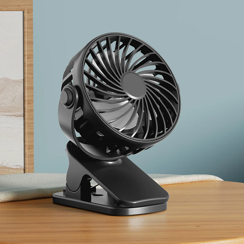Portable Clip Fan 4W Rechargeable with Night Light