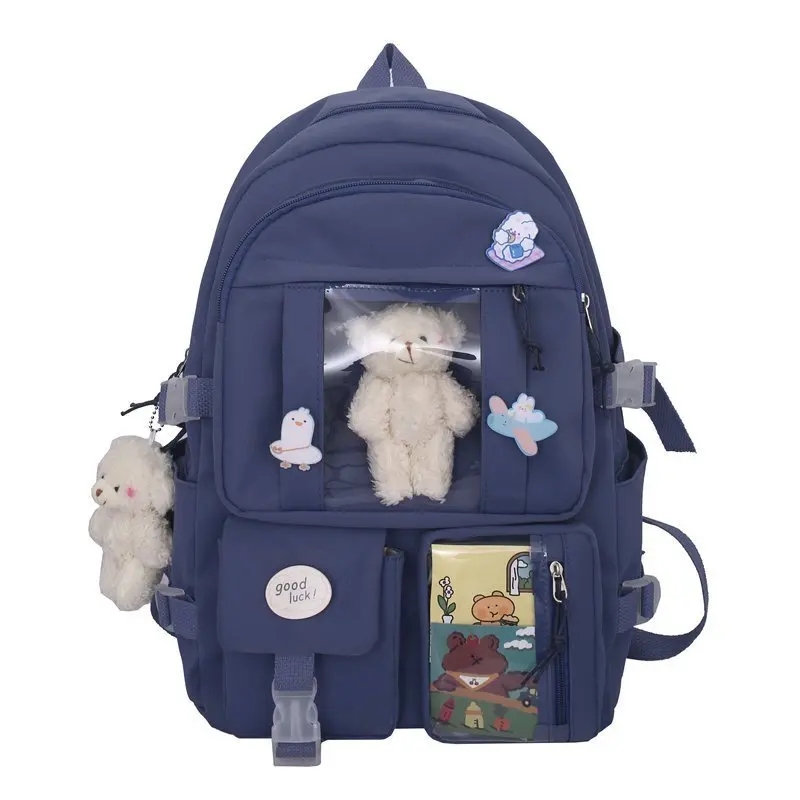 Nylon School Backpack For Girls And Women