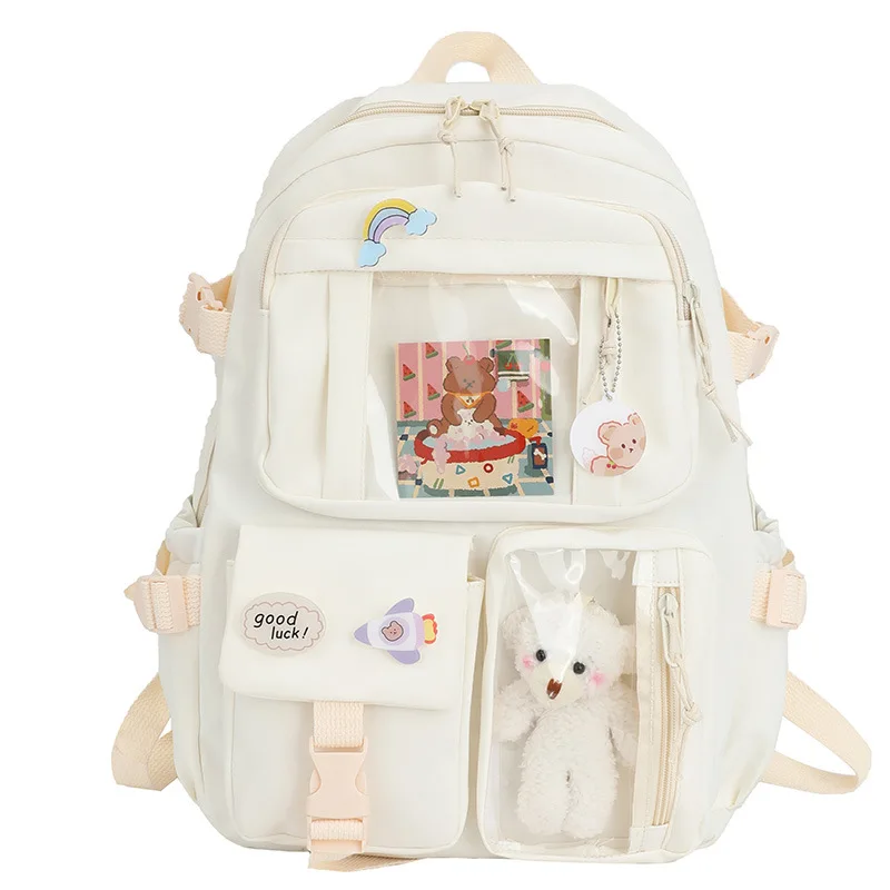 Nylon School Backpack For Girls And Women