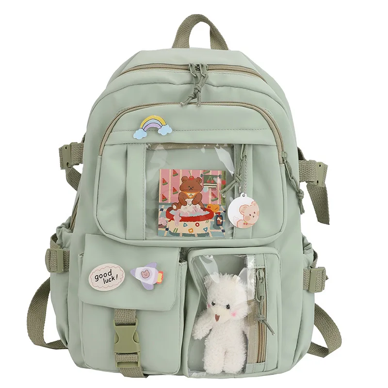 Nylon School Backpack For Girls And Women