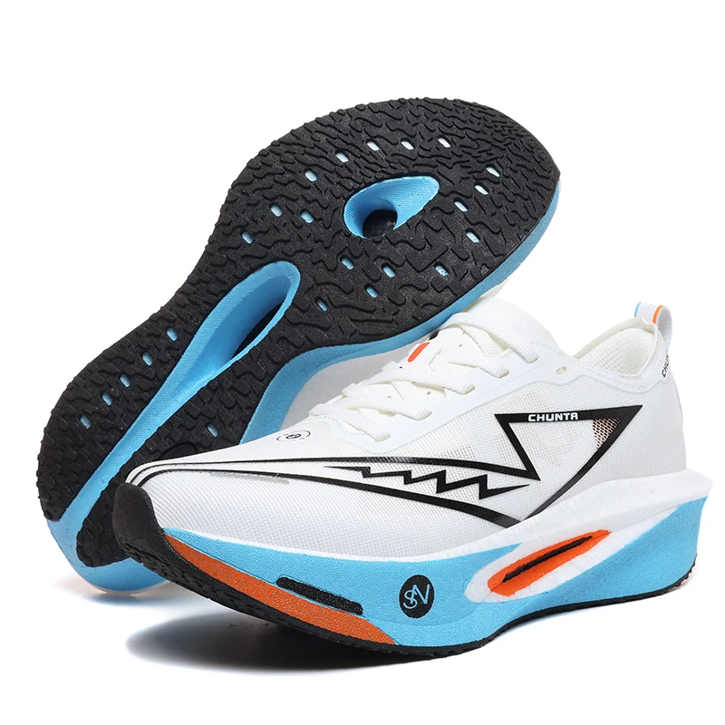 Men Running Shoes Carbon Board Marathon Athletic Sneakers
