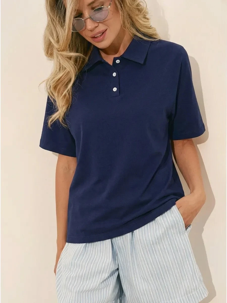 Unisex Polo Shirt Casual Summer Breathable Tee