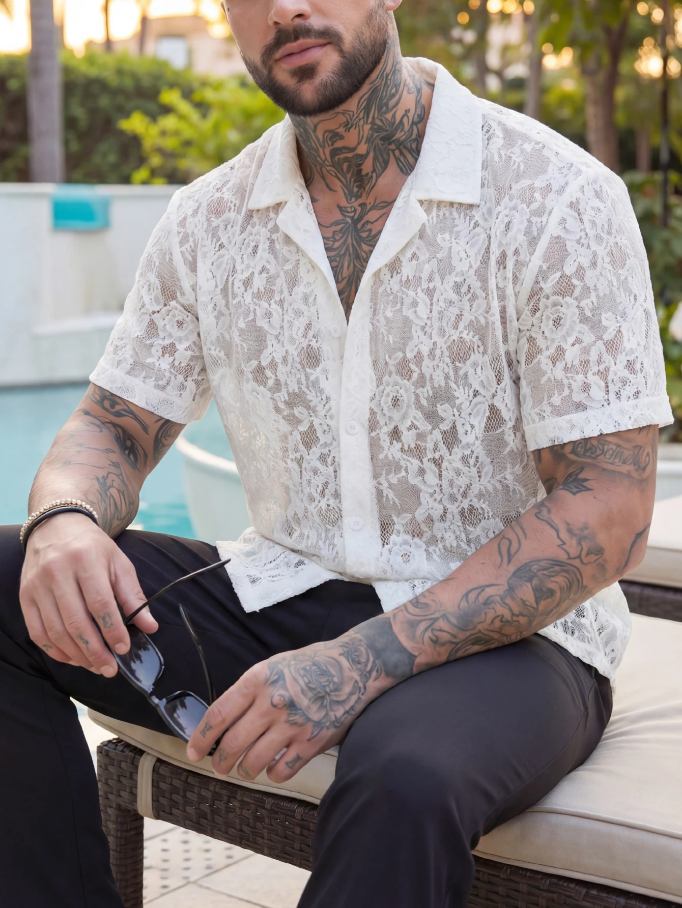 Men's Mesh Short Sleeve Shirt