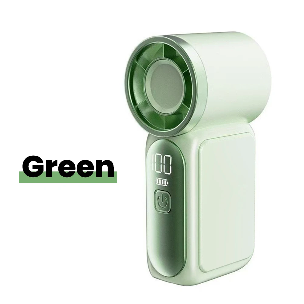 Mini Fan, Portable Handheld 5-Speed Type-C Rechargeable