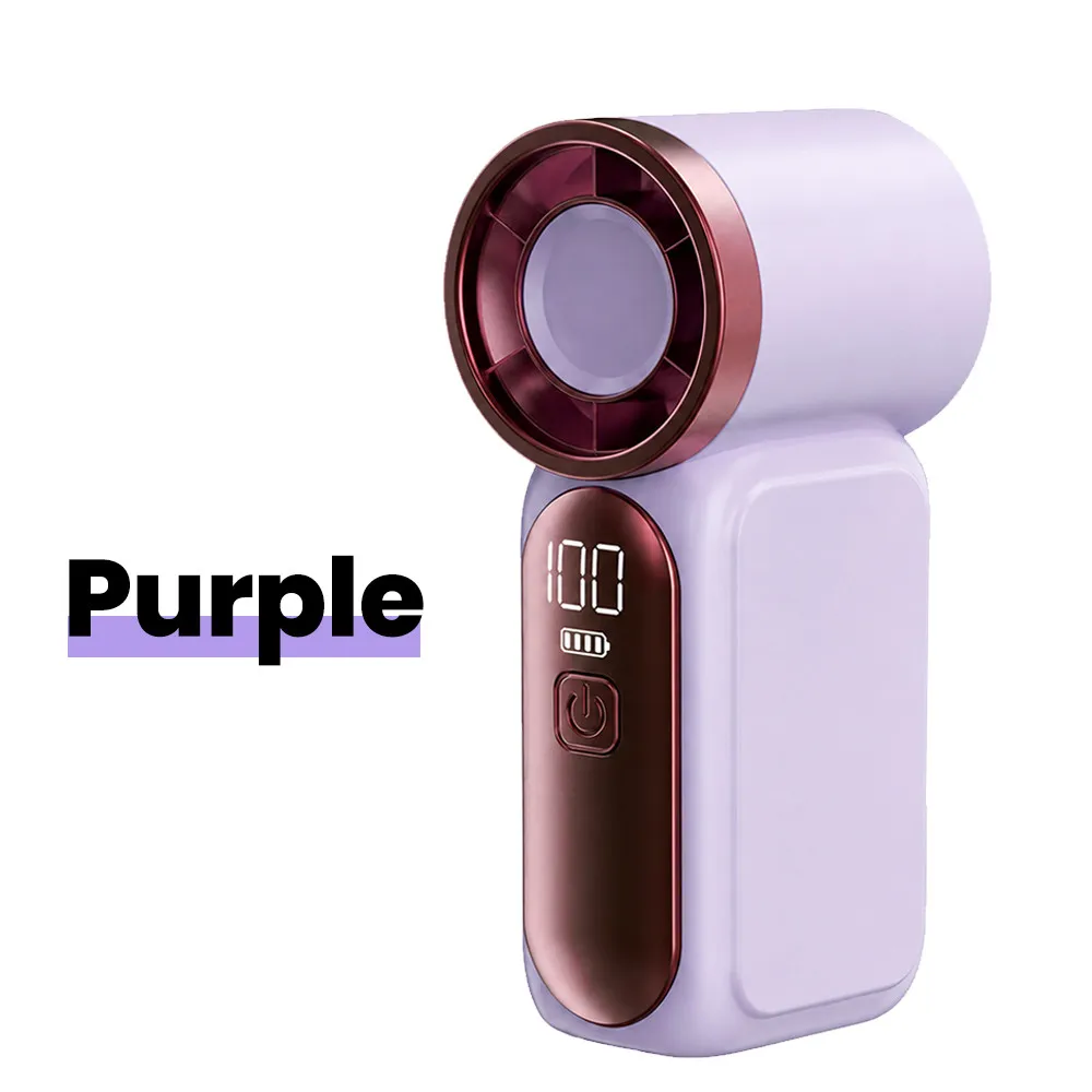 Mini Fan, Portable Handheld 5-Speed Type-C Rechargeable