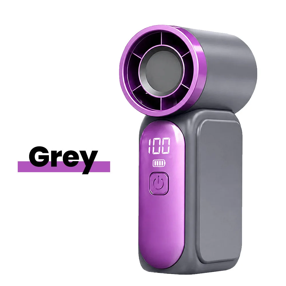 Mini Fan, Portable Handheld 5-Speed Type-C Rechargeable
