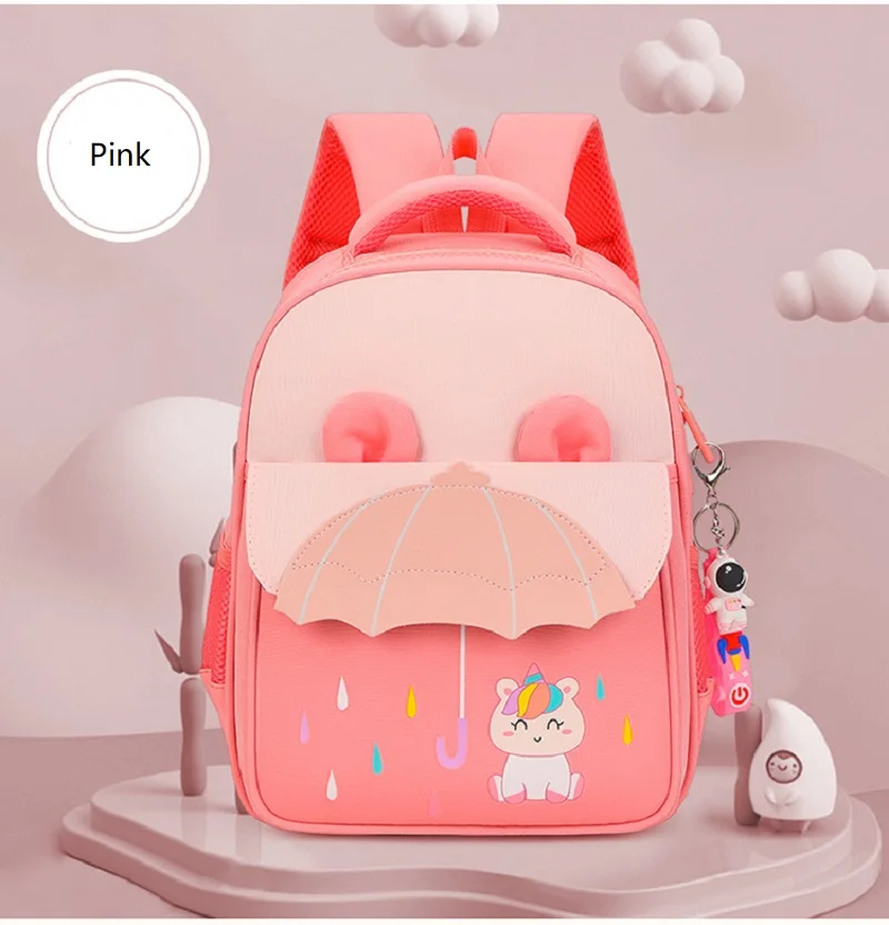 Kids Backpack Princess Small Bag Ultra Lightweight Nylon Blue Orange