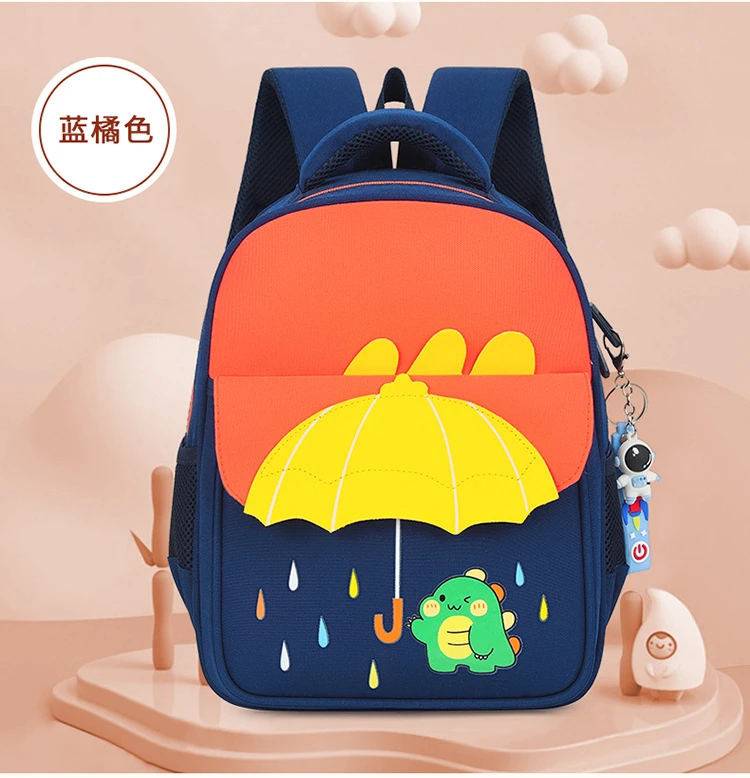 Kids Backpack Princess Small Bag Ultra Lightweight Nylon Blue Orange